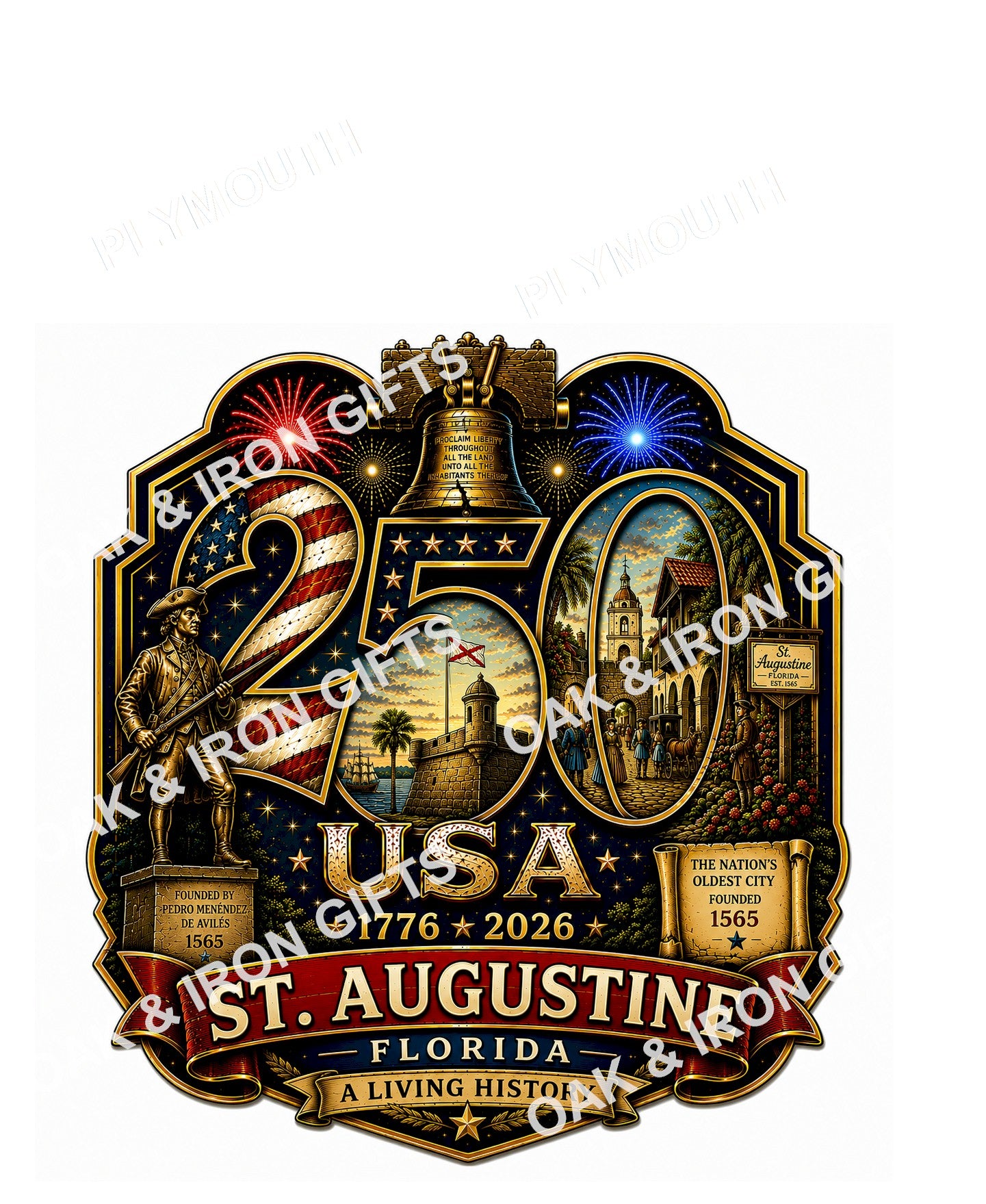 St. Augustine, Florida Shirt | USA 250 Collection™ | America's Oldest City