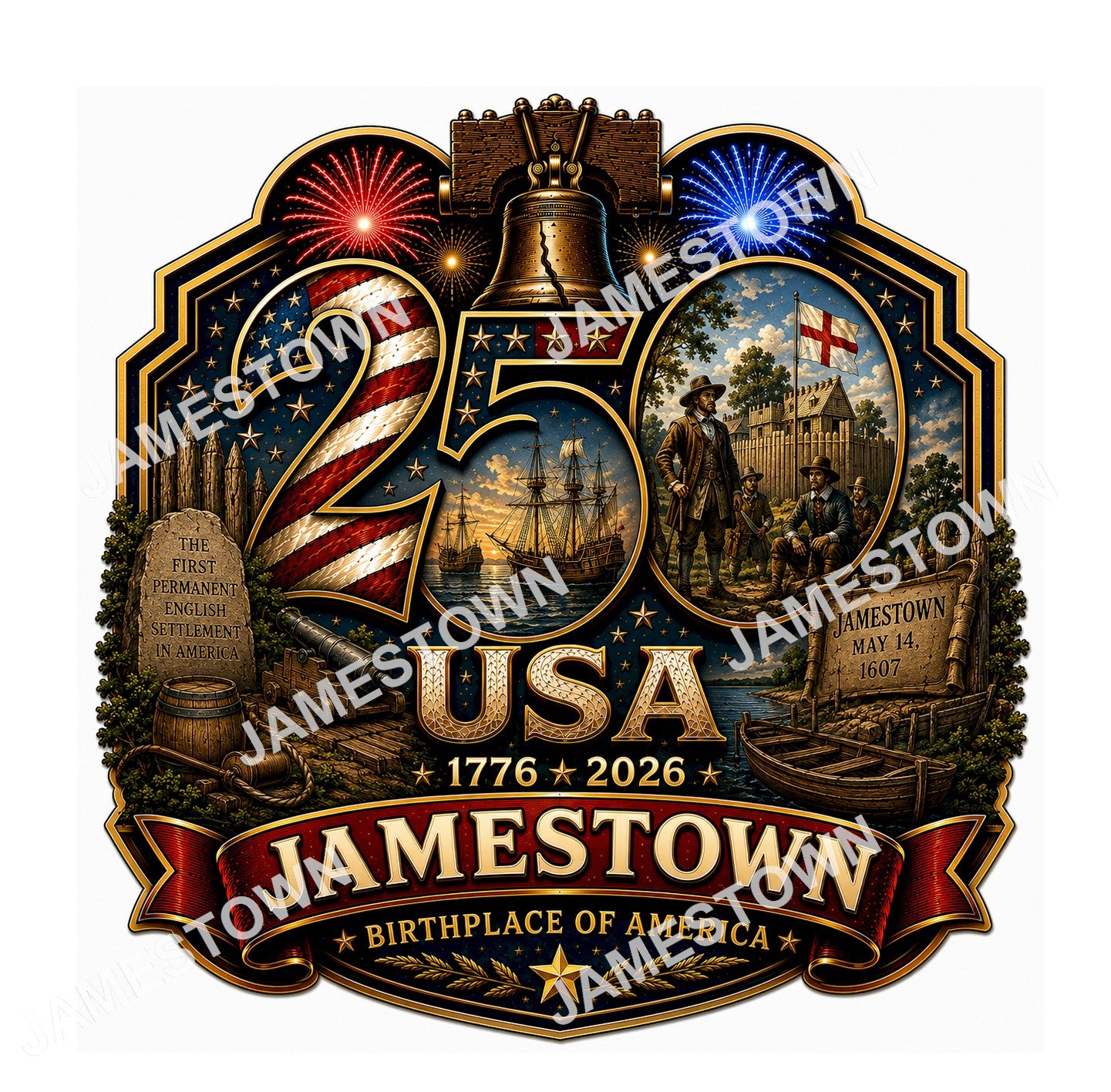 Jamestown, Virginia Shirt | America's First Permanent English Settlement | USA 250 Collection™