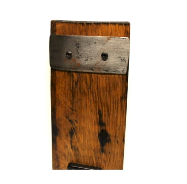 Oak Guitar Wall Mount – Rustic Whiskey Barrel Holder (Gift for Guitar Player)