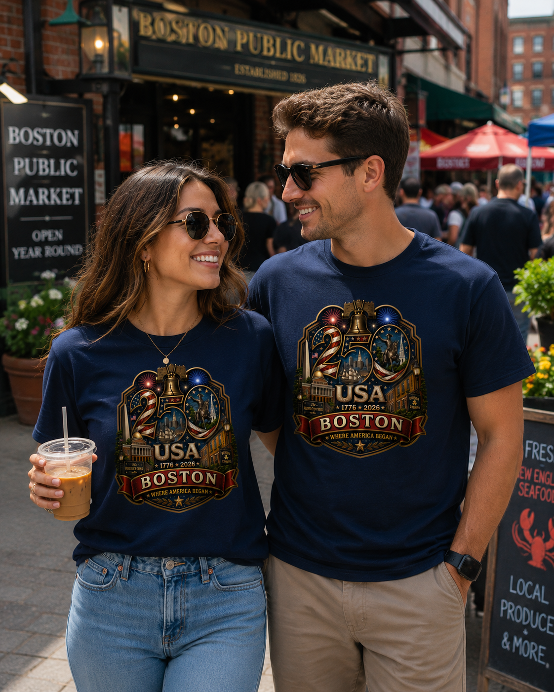 Boston, Massachusetts Shirt | Where a Revolution Began | USA 250 Collection™