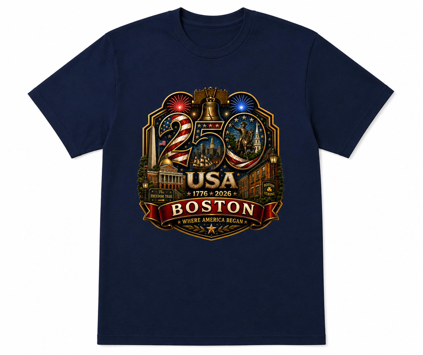 Boston, Massachusetts Shirt | Where a Revolution Began | USA 250 Collection™