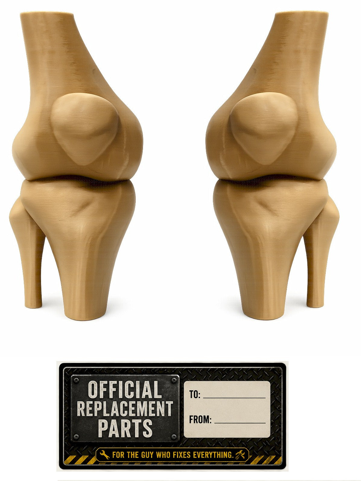 Funny Knee Joint Gift for Dad – Novelty DIY Handyman Gag Gift, RYO-KNEE