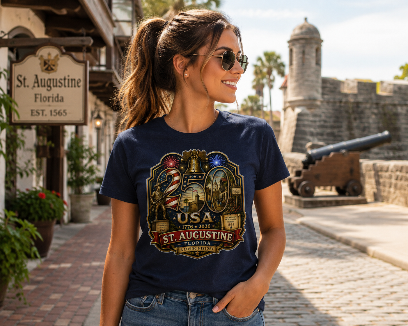 St. Augustine, Florida Shirt | USA 250 Collection™ | America's Oldest City
