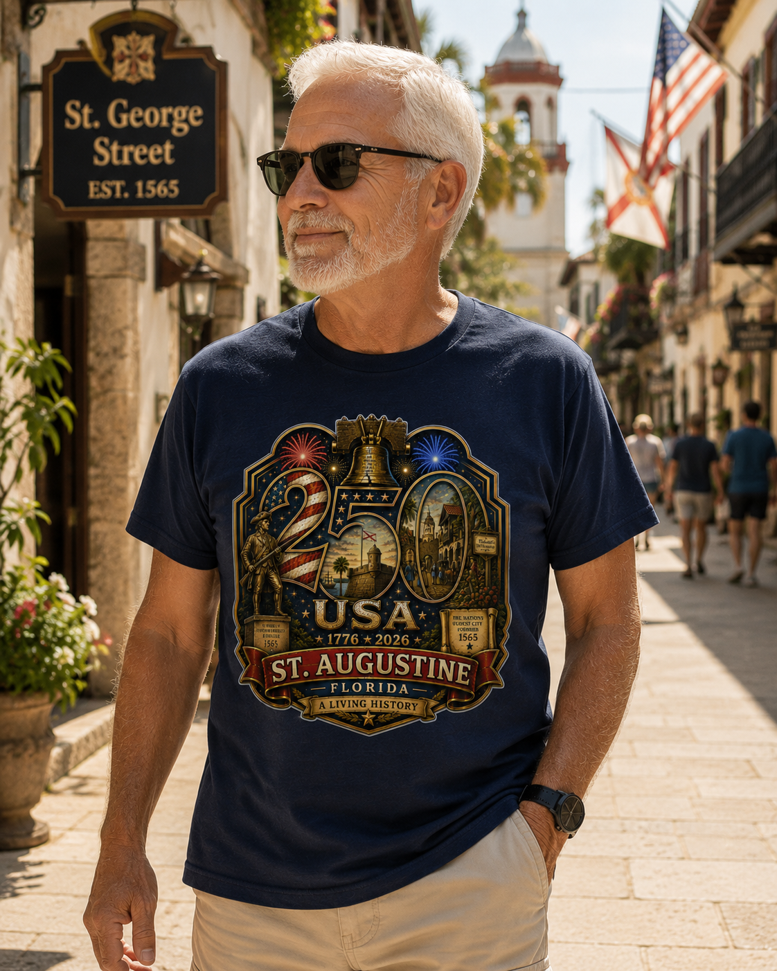St. Augustine, Florida Shirt | USA 250 Collection™ | America's Oldest City