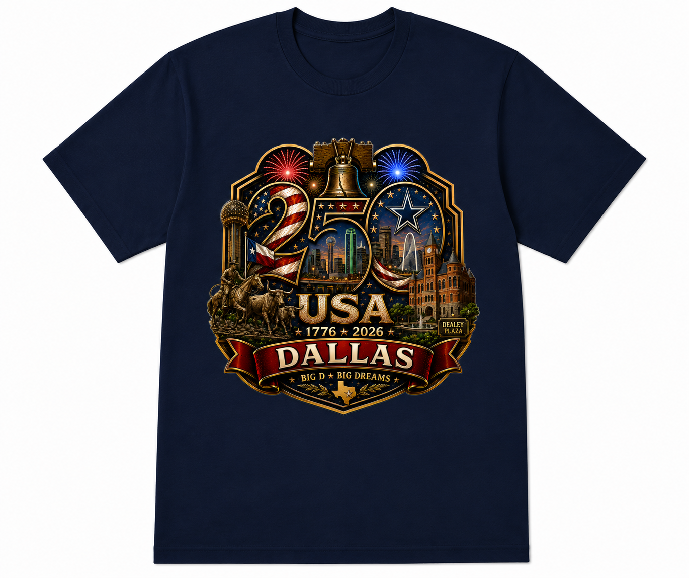 Dallas, Texas Shirt | Where Texas Meets Tomorrow | USA 250 Collection™