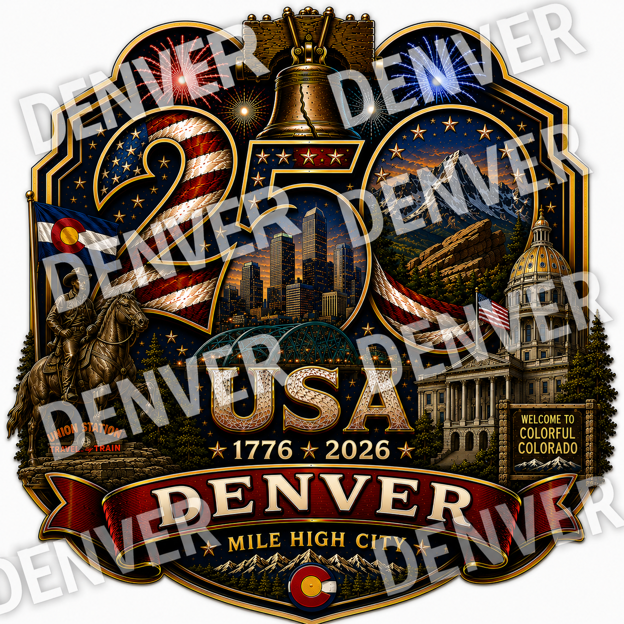 Denver, Colorado Shirt | Gateway to the American West | USA 250 Collection™
