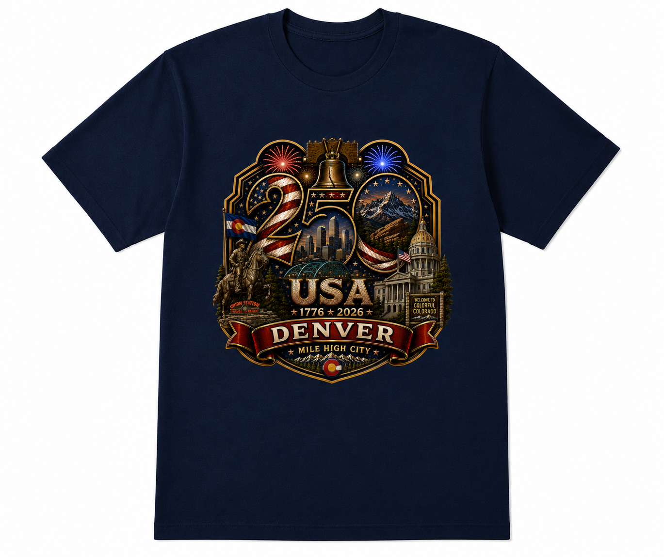 Denver, Colorado Shirt | Gateway to the American West | USA 250 Collection™