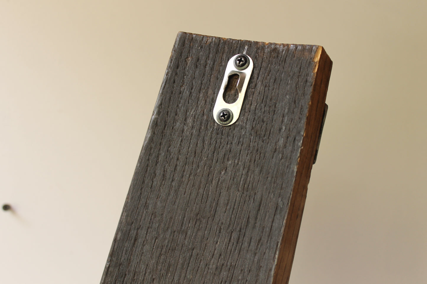 Oak Wine Rack Gift – Whiskey Barrel 3 Bottle Wall Mount (Rustic Gift for Him)