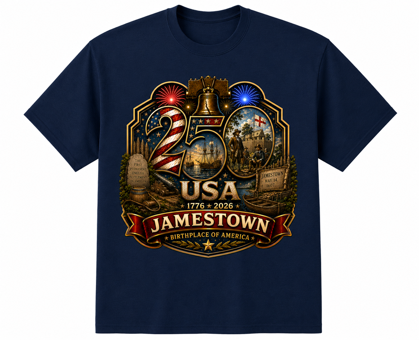 Jamestown, Virginia Shirt | America's First Permanent English Settlement | USA 250 Collection™