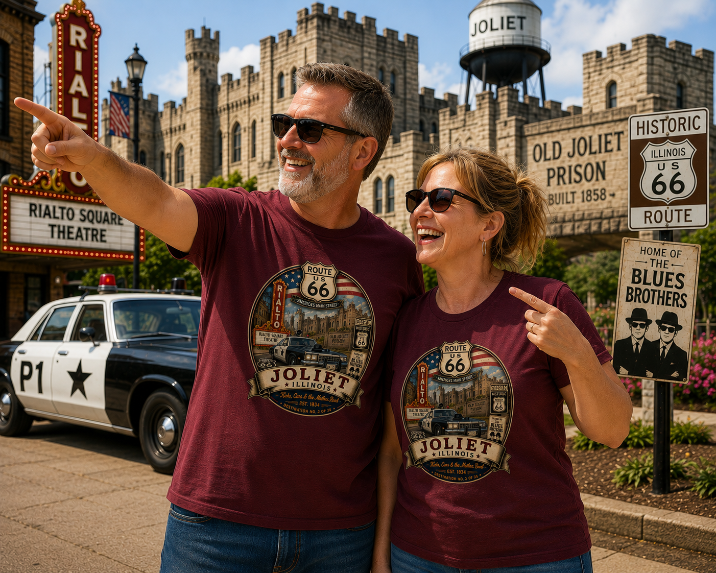 Joliet Illinois Route 66 Shirt – Historic & 100th Anniversary Editions – Destination No. 2 of 36