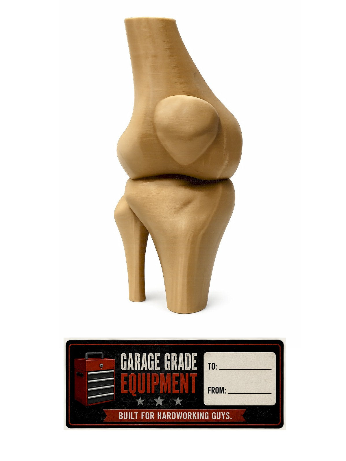Funny Knee Joint Gift for Dad – Novelty DIY Handyman Gag Gift, RYO-KNEE