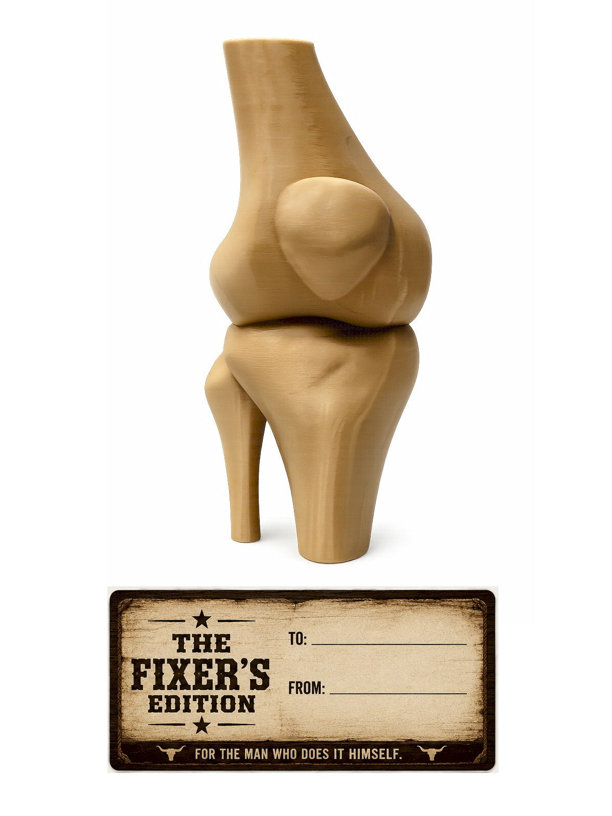 Funny Knee Joint Gift for Dad – Novelty DIY Handyman Gag Gift, RYO-KNEE