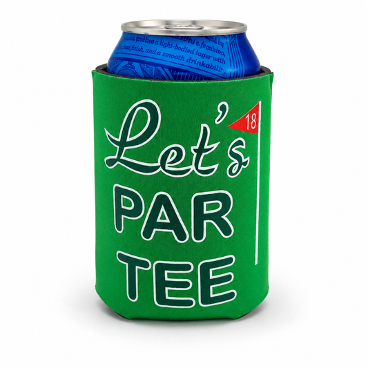 Let’s PAR TEE™ Golf Can Cooler – Funny Golf Gift for Golfers, Bachelor Parties & Tournaments