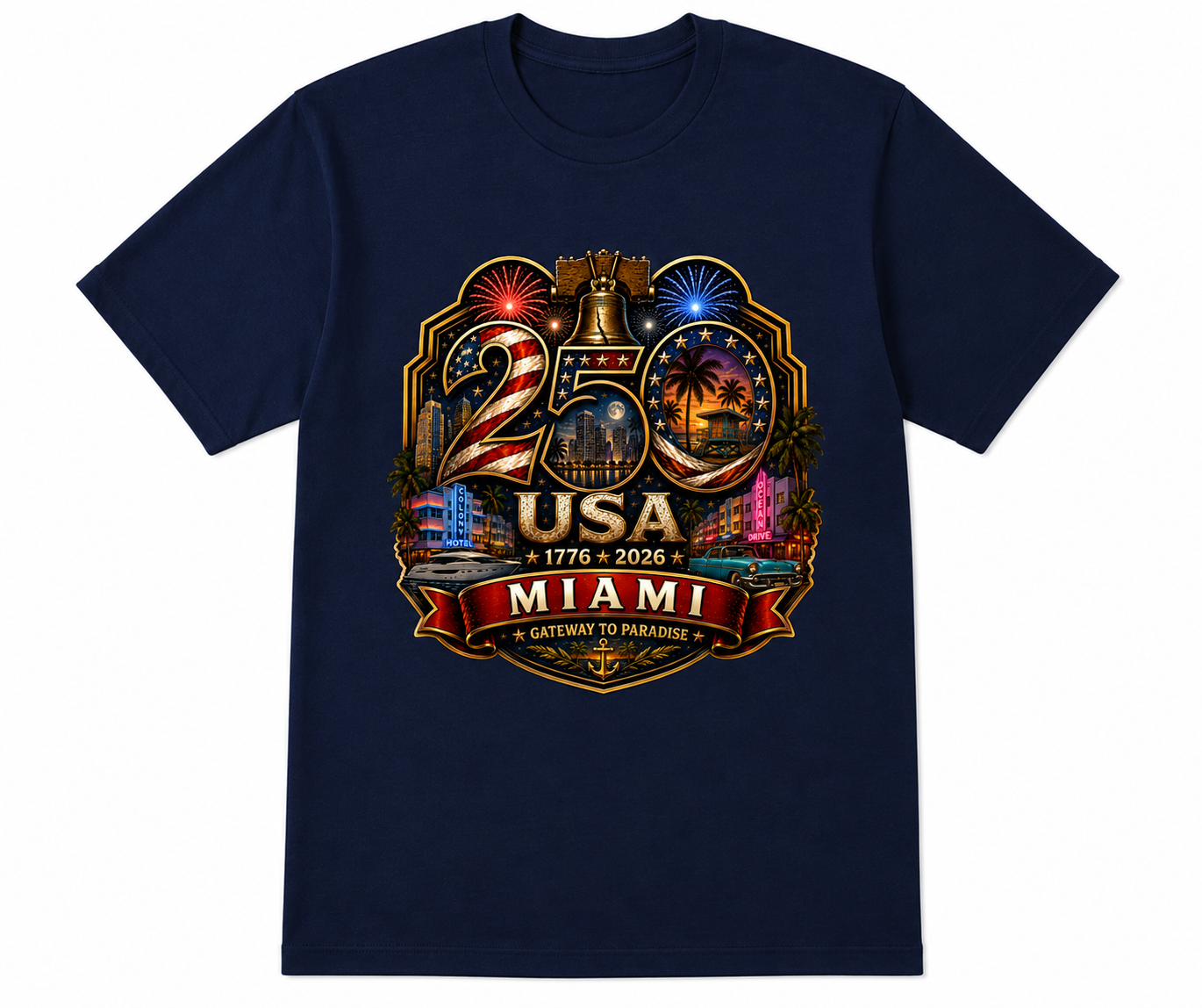 Miami, Florida Shirt | America's Gateway to the Tropics | USA 250 Collection™