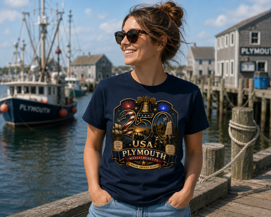 Plymouth, Massachusetts Shirt | Where America Began | USA 250 Collection™
