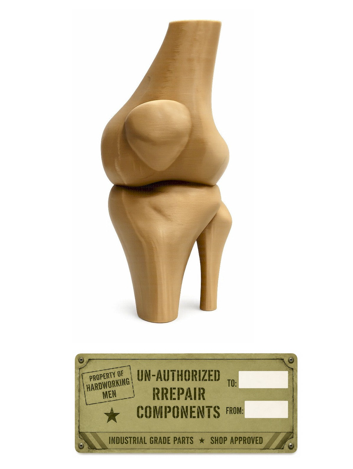 Funny Knee Joint Gift for Dad – Novelty DIY Handyman Gag Gift, RYO-KNEE