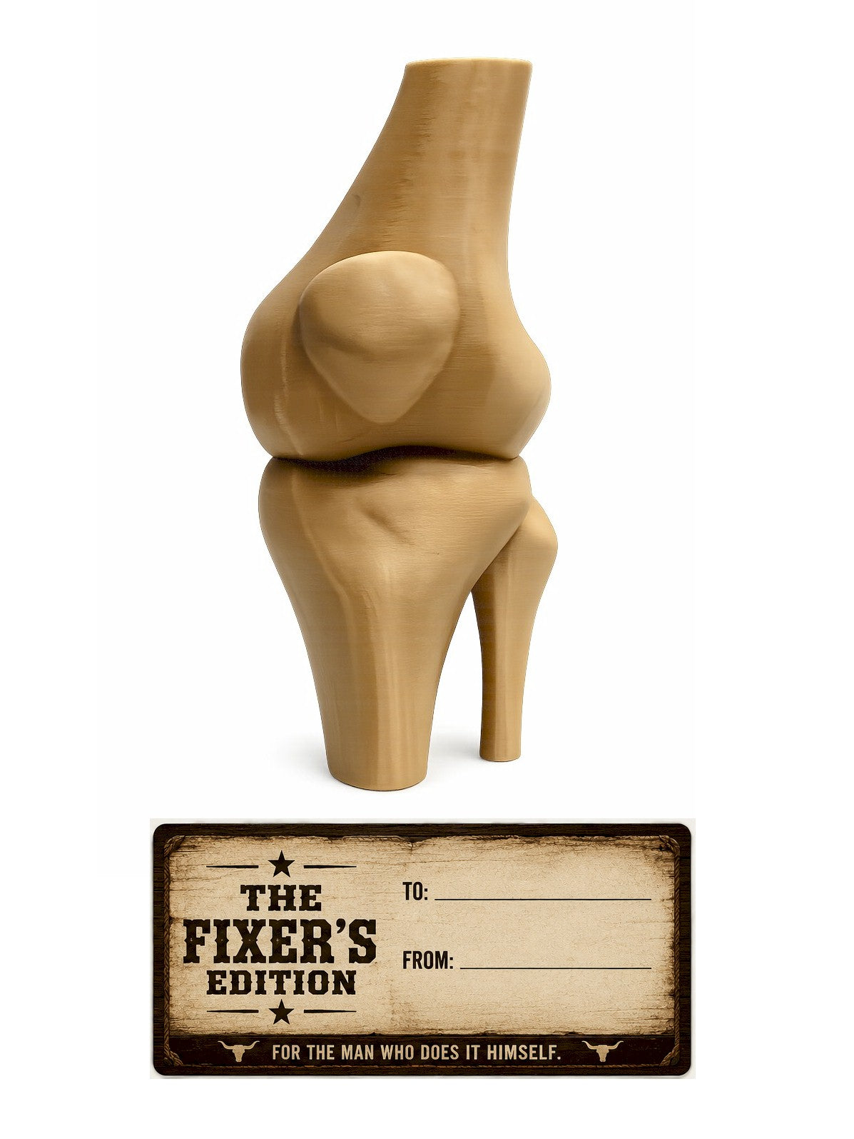 Funny Knee Joint Gift for Dad – Novelty DIY Handyman Gag Gift, RYO-KNEE