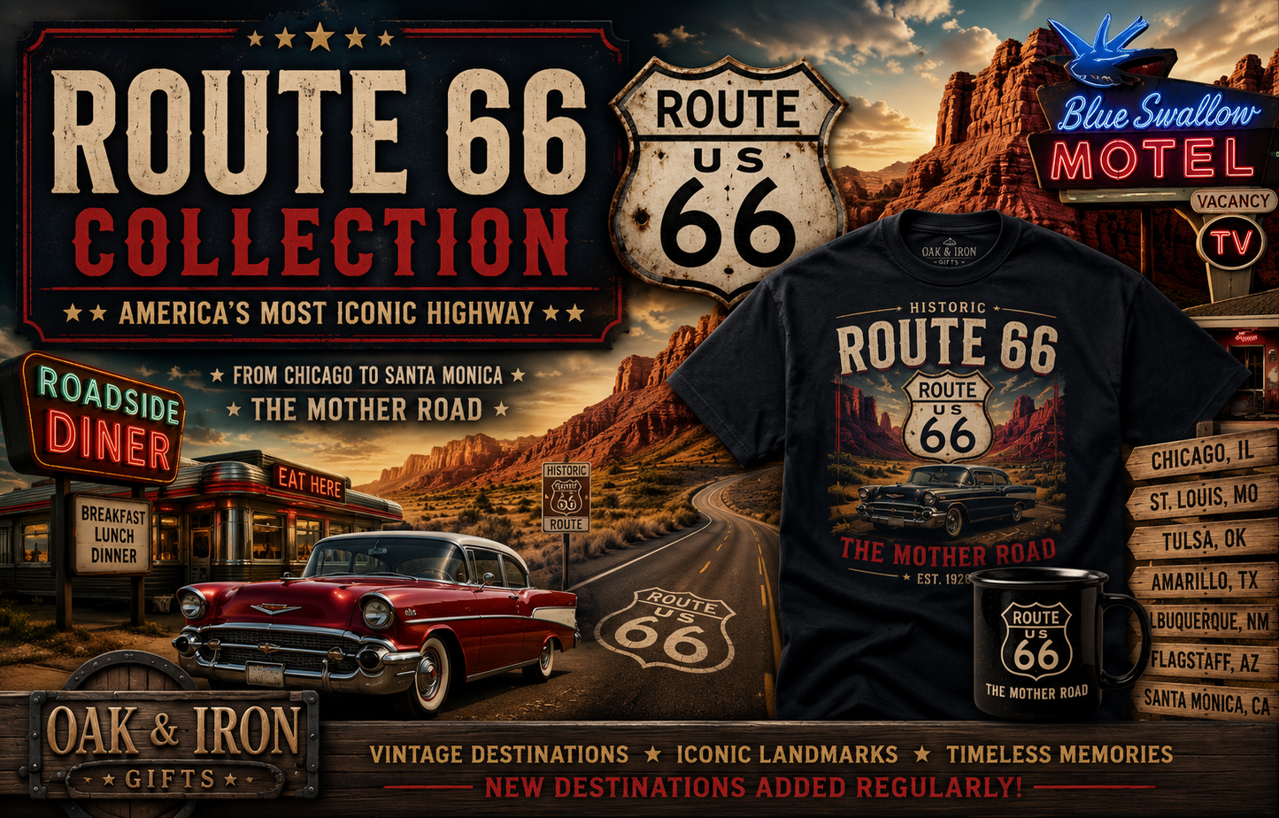 Joliet Illinois Route 66 Shirt – Historic & 100th Anniversary Editions – Destination No. 2 of 36