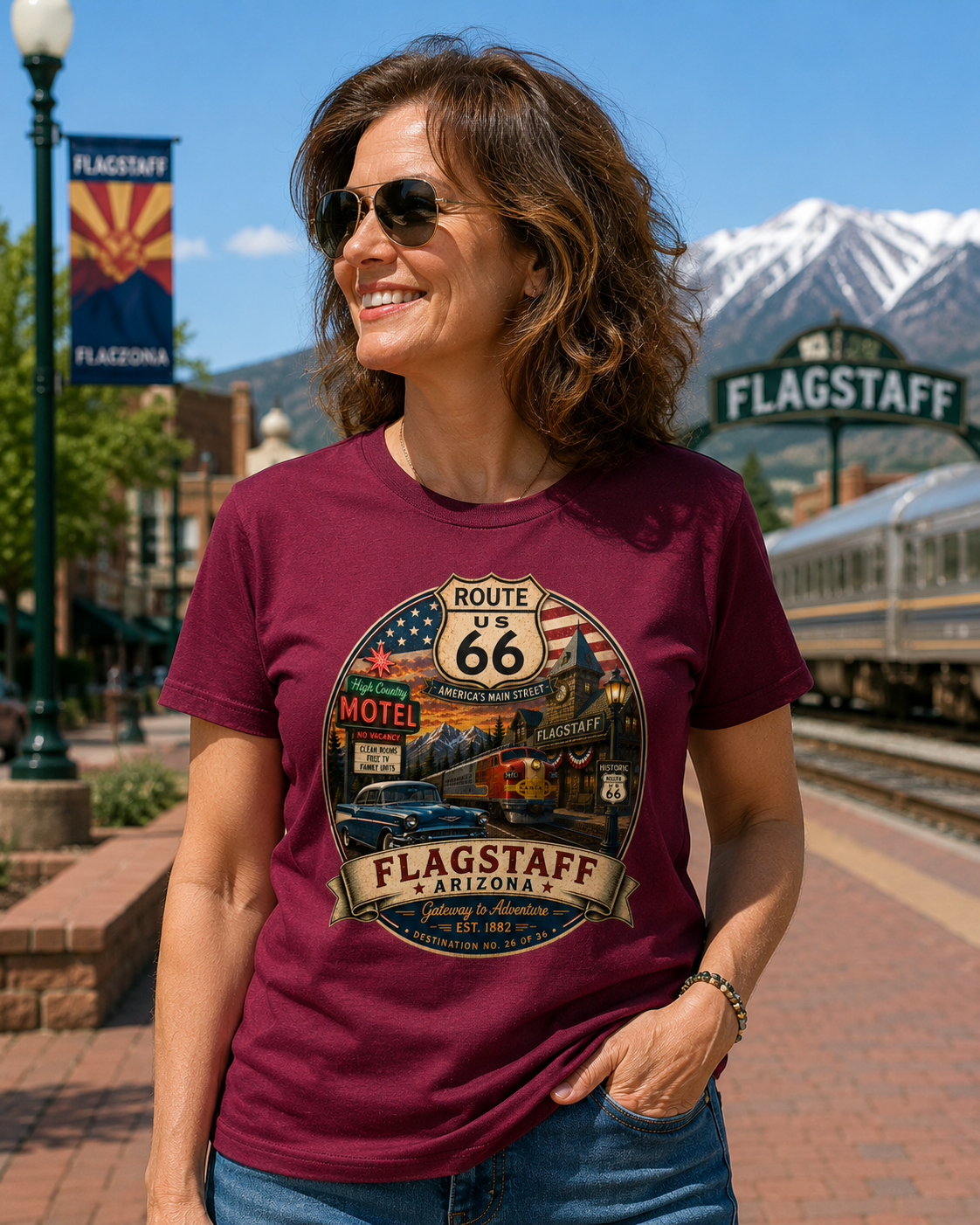 Chicago Illinois Route 66 Shirt – Historic & 100th Anniversary Editions – Destination No. 1 of 36
