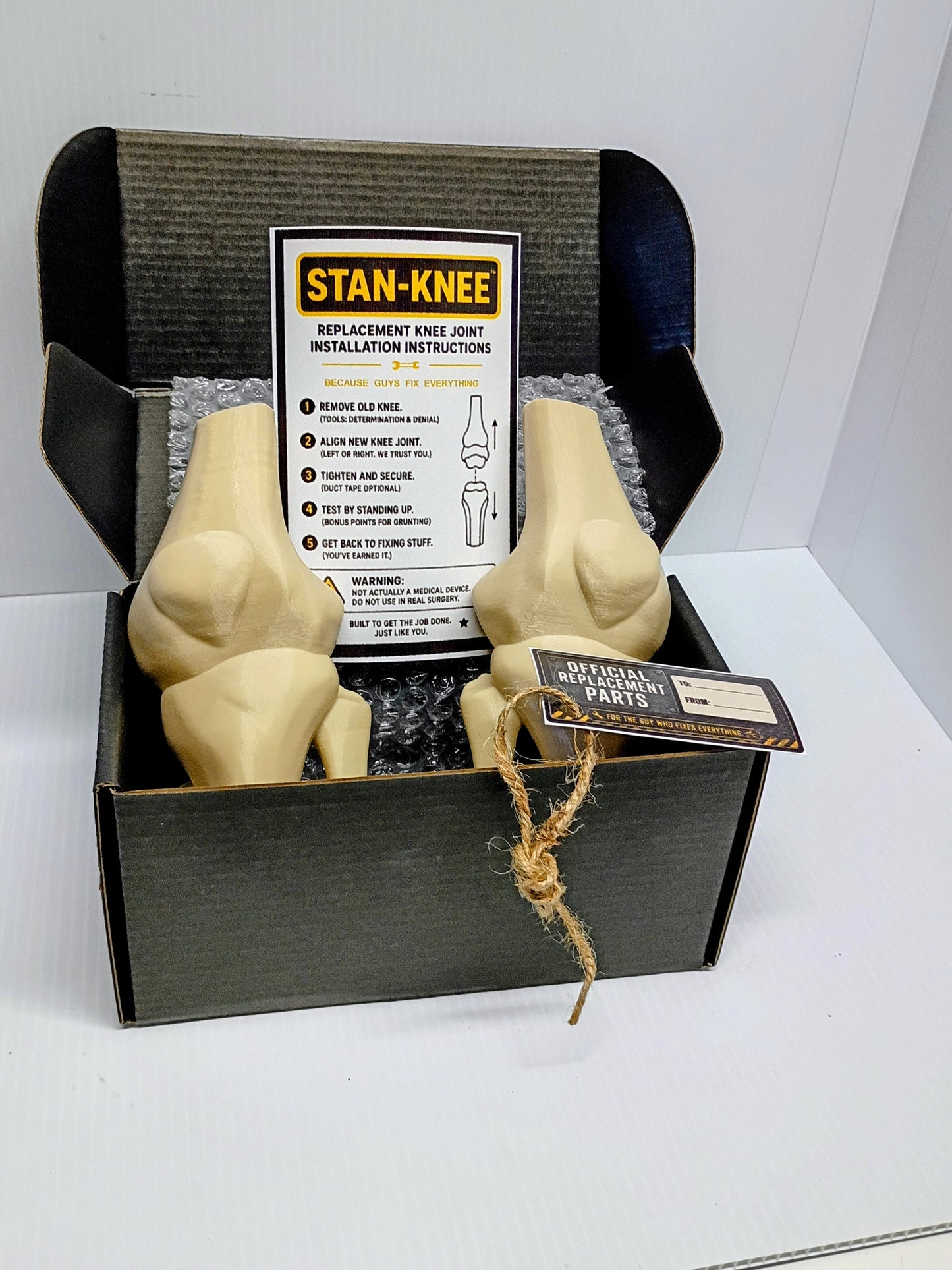 Funny Father’s Day Gift for DIY Dads & Hardworking Husbands - STAN-KNEE™ Replacement Knee Joint  Kit