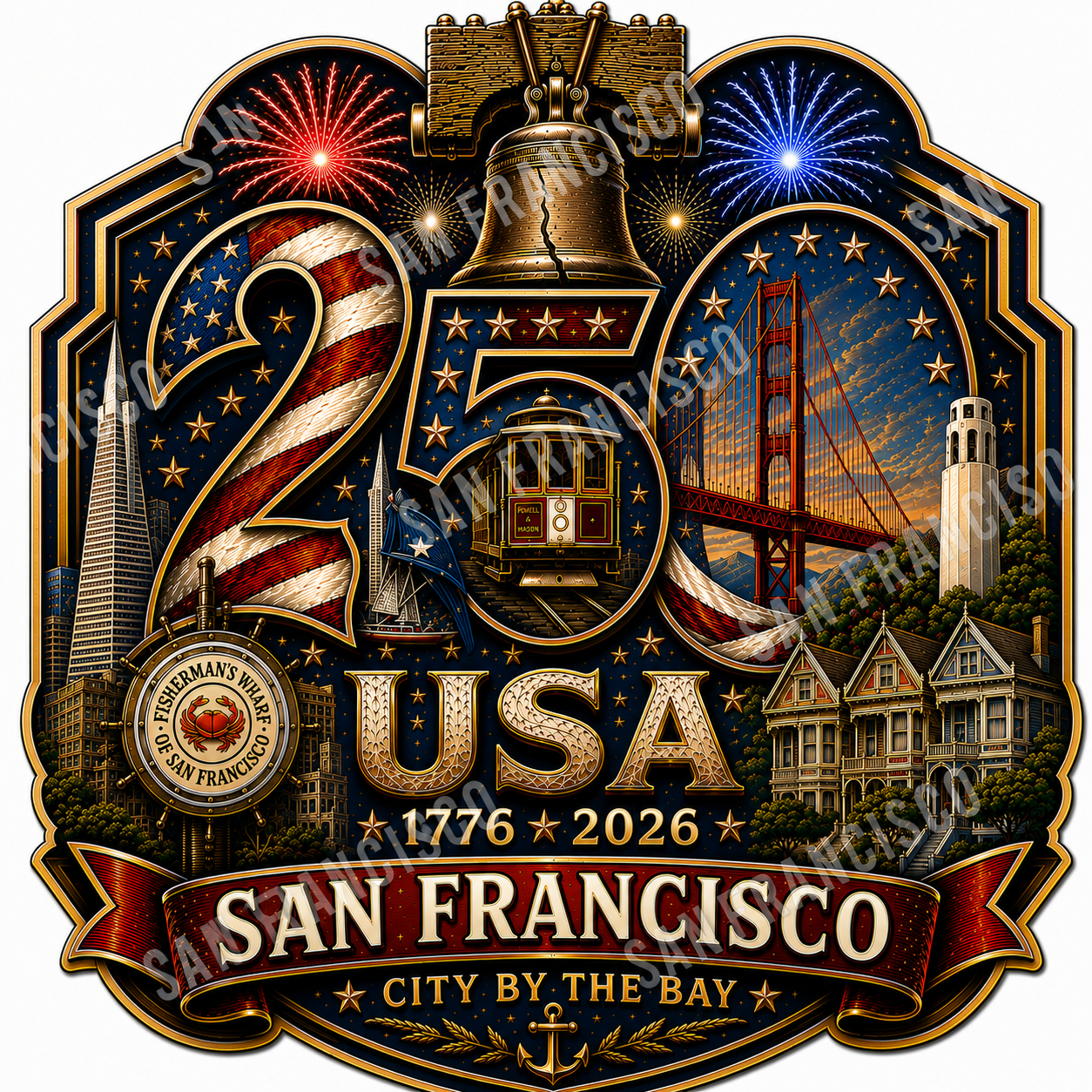 San Francisco, California Shirt | Gateway to the Pacific | USA 250 Collection™