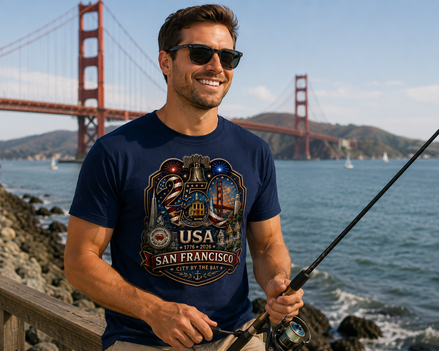 San Francisco, California Shirt | Gateway to the Pacific | USA 250 Collection™