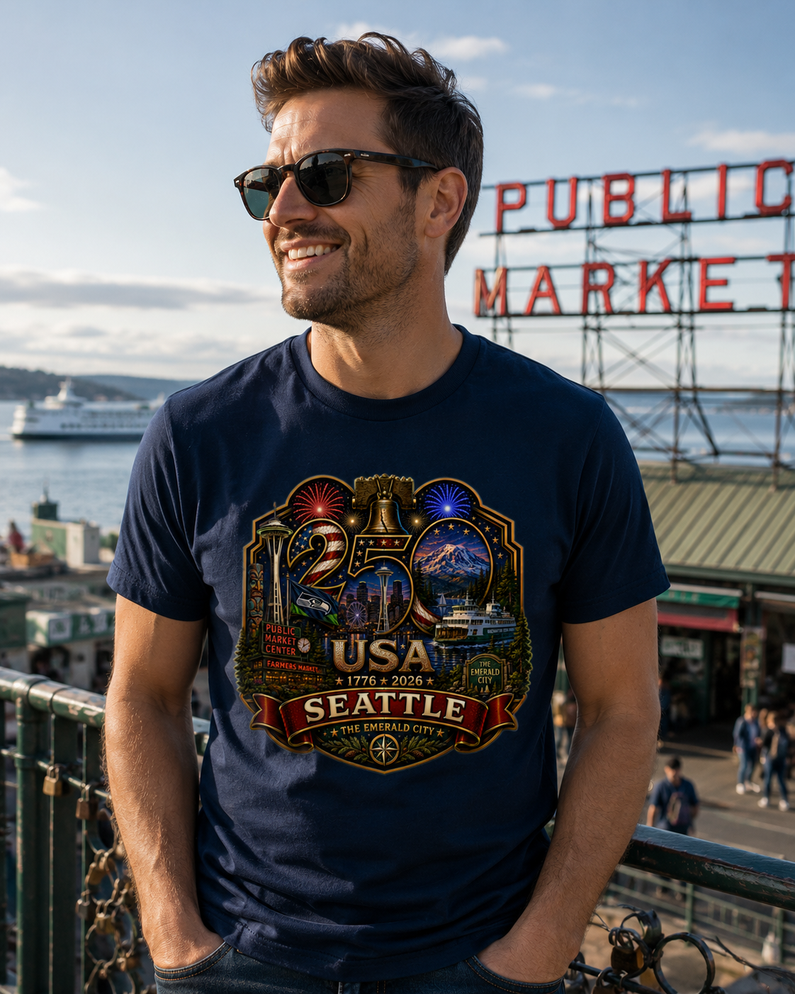 Seattle, Washington Shirt | Gateway to the Last Frontier | USA 250 Collection™