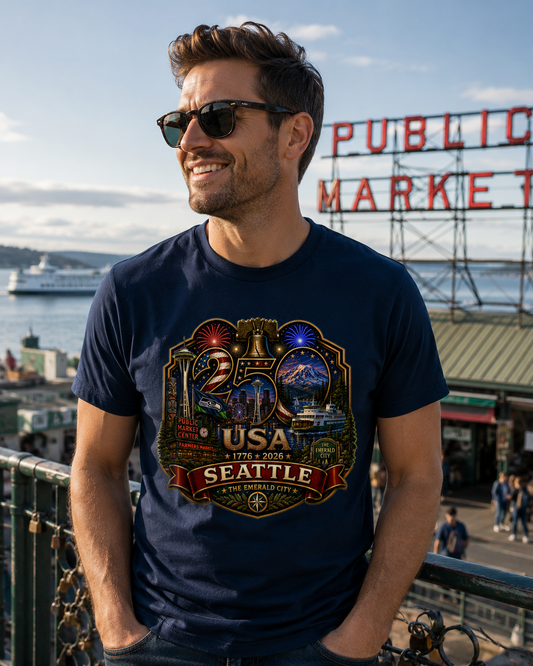 Seattle, Washington Shirt | Gateway to the Last Frontier | USA 250 Collection™
