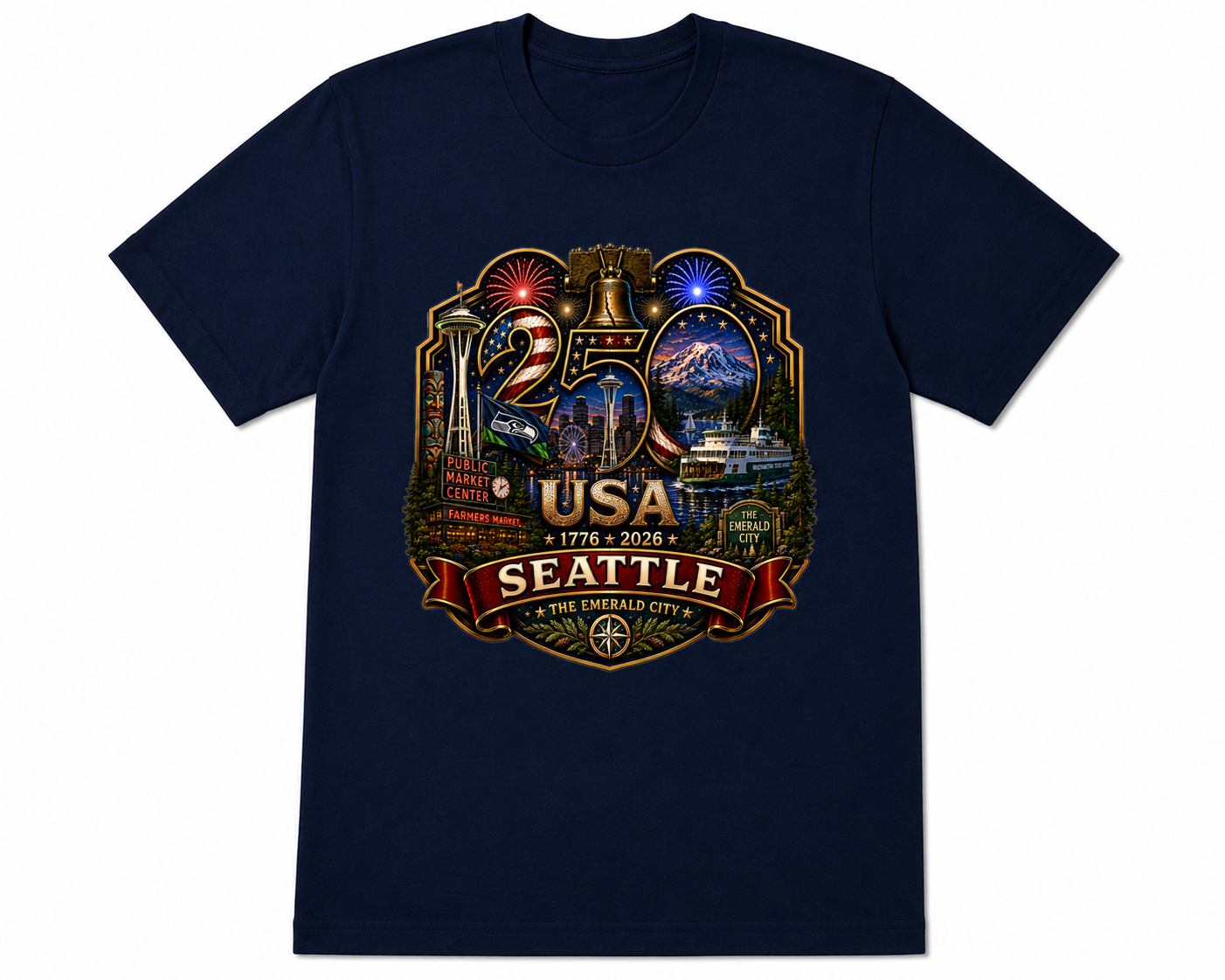 Seattle, Washington Shirt | Gateway to the Last Frontier | USA 250 Collection™