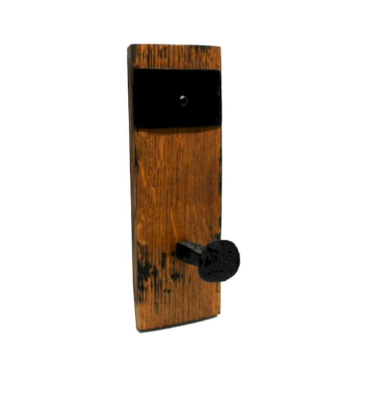 Railroad Spike Wall Hook – Rustic Coat & Hat Hook – Reclaimed Wood Entryway Hook
