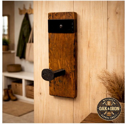 Railroad Spike Wall Hook – Rustic Cast Iron Coat & Hat Hook
