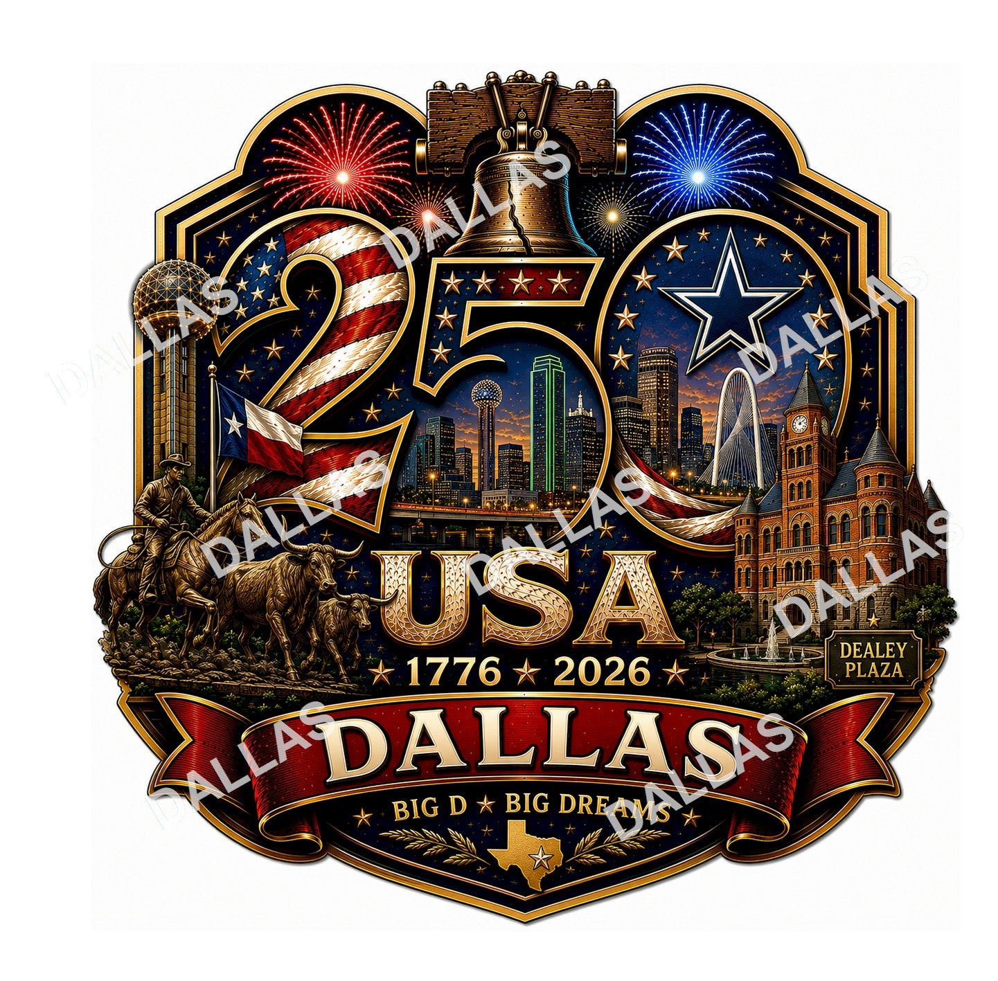 Dallas, Texas Shirt | Where Texas Meets Tomorrow | USA 250 Collection™