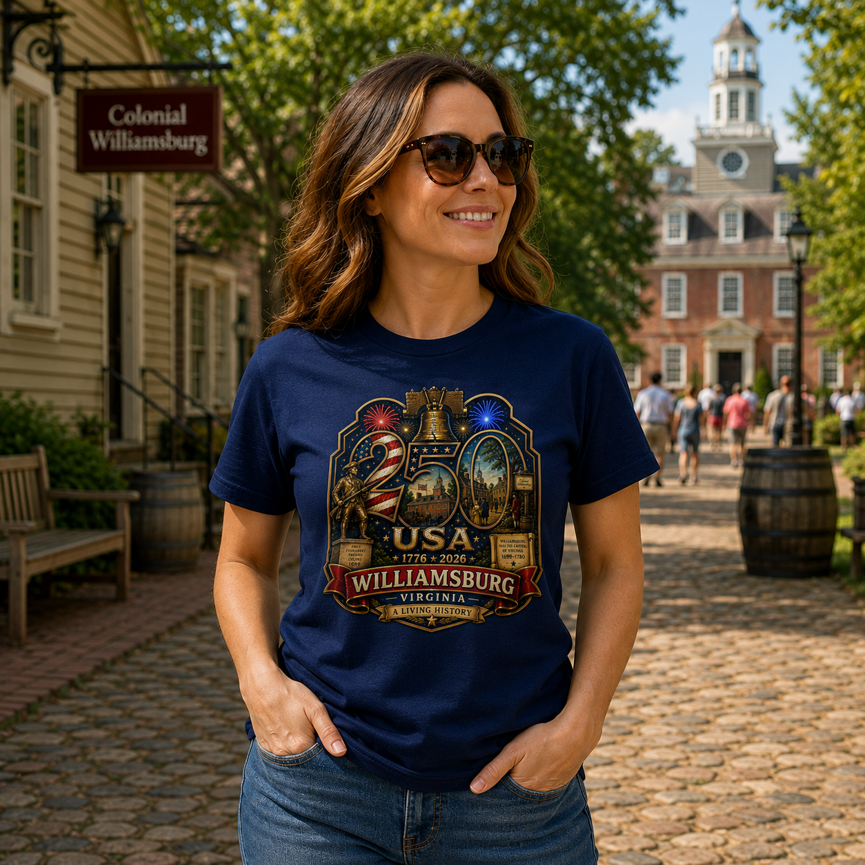 Williamsburg, Virginia Shirt | Colonial Capital of Virginia | USA 250 Collection™