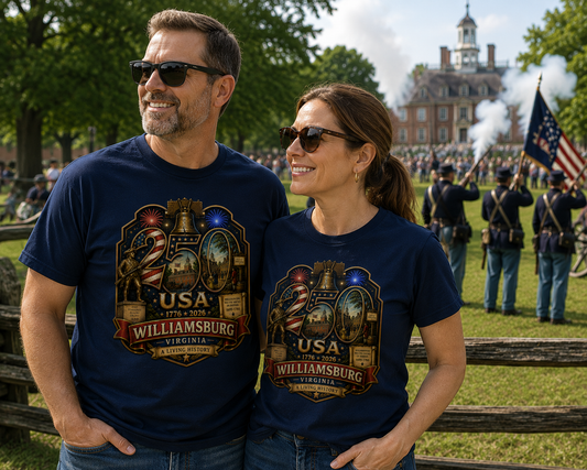 Williamsburg, Virginia Shirt | Colonial Capital of Virginia | USA 250 Collection™