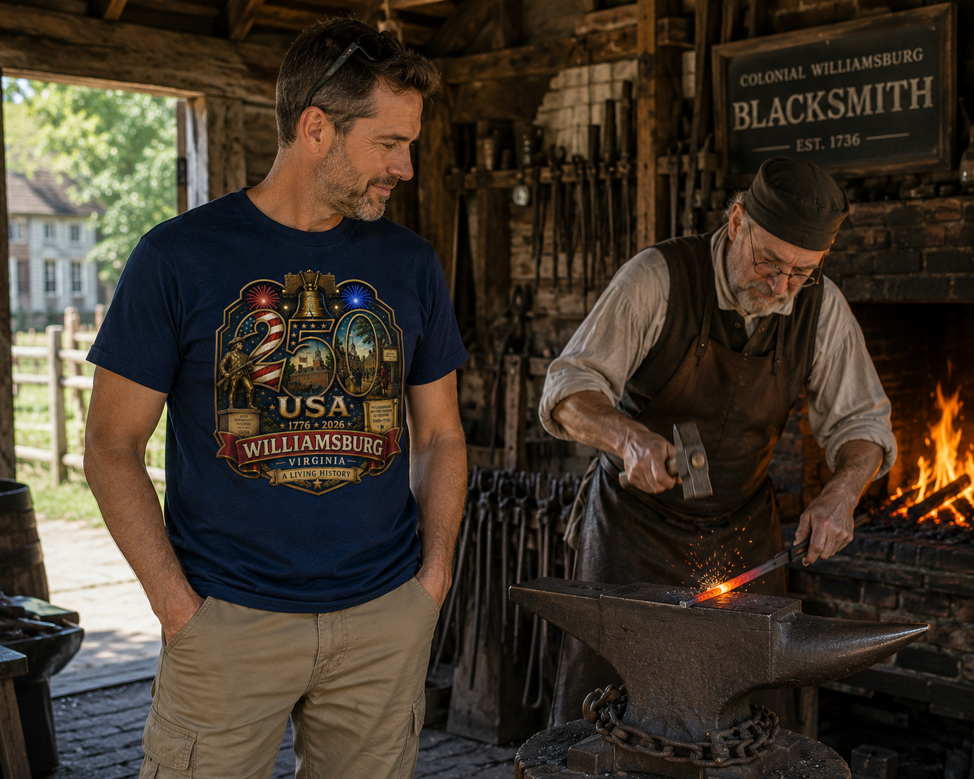 Williamsburg, Virginia Shirt | Colonial Capital of Virginia | USA 250 Collection™