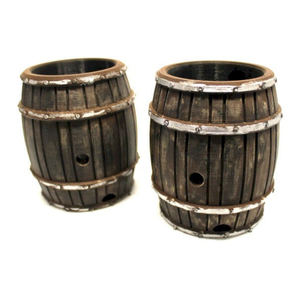 Whiskey Barrel Can Holder – Rustic 12oz Beverage Holder – Barrel Drink Cooler