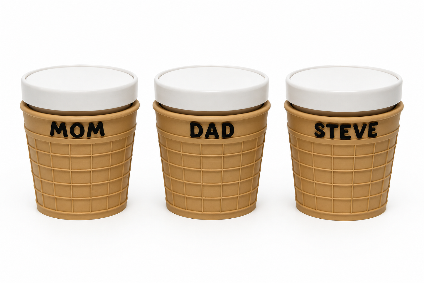 Personalized Ice Cream Pint Holder – Fun Gift for Dad