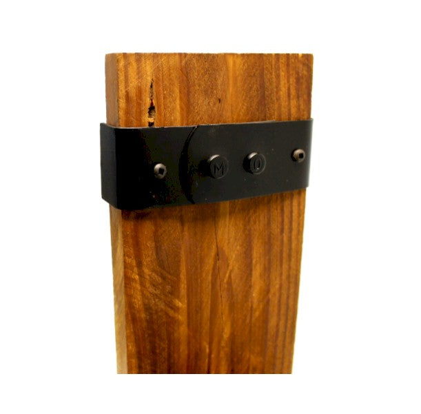 Whiskey Barrel Stave Bottle Holder – Bung Hole Edition – Rustic Wall Mount Liquor Display