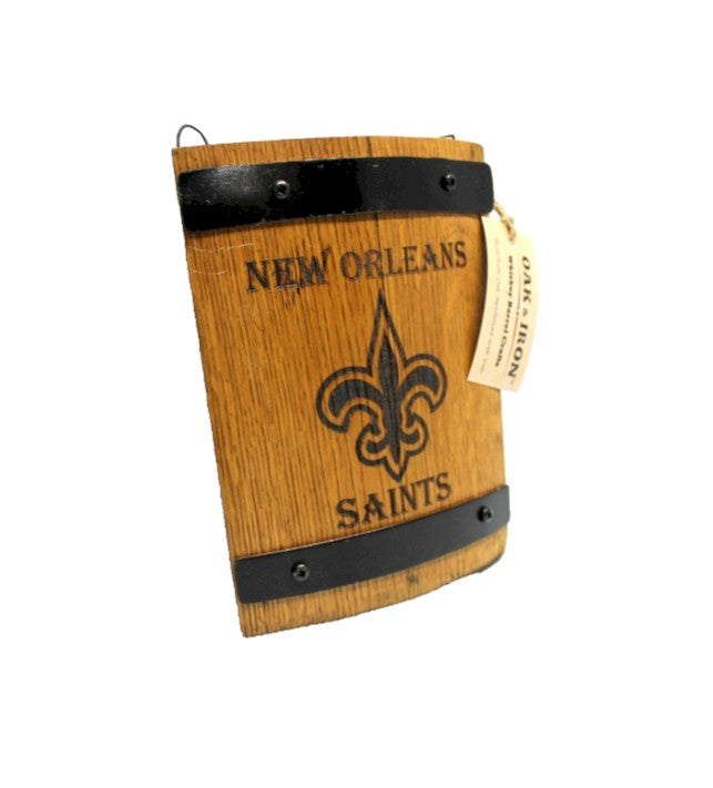 New Orleans Saints Whiskey Barrel Stave Wall Decor