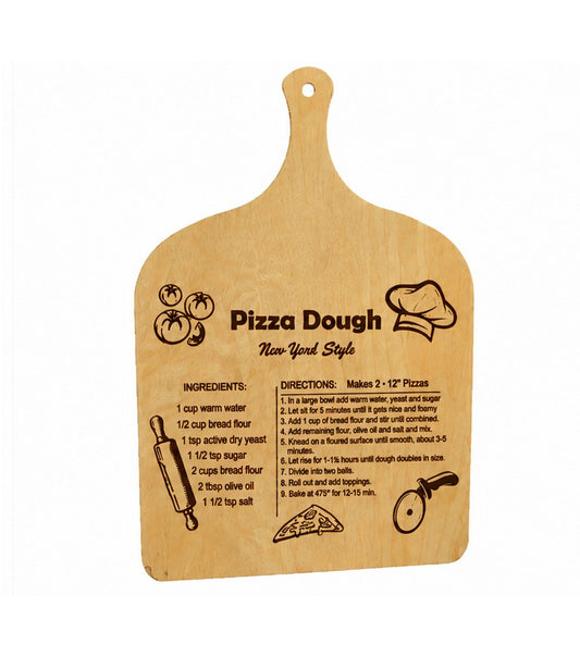 Personalized Family Recipe Pizza Peel – Custom Name Engraved Pizza Peel Made in Italy 12x17