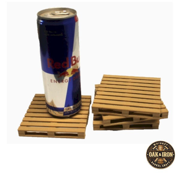 Mini Pallet Coaster Set – Rustic 3D Printed Pallet Drink Coasters (Set of 4)