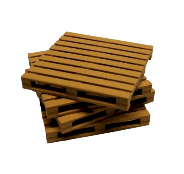 Mini Pallet Coaster Set – Rustic 3D Printed Pallet Drink Coasters (Set of 4)