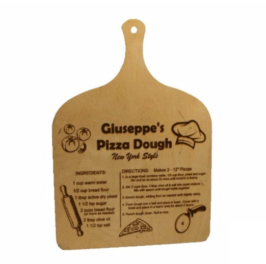 Personalized Family Recipe Pizza Peel – Custom Name Engraved Pizza Peel Made in Italy 12x17